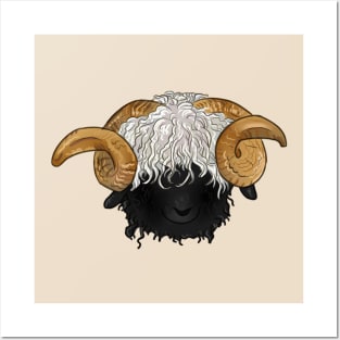 Valais Blacknose Sheep Posters and Art